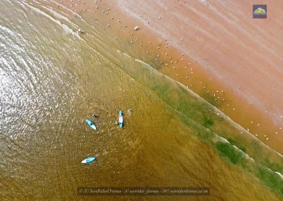 Paddleboarders - Broadsands - Torbay - Sunrider Drones Ltd